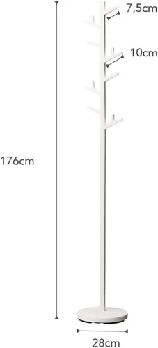 Miniatura 8 de YAMAZAKI Home Branch Perchero Perchero Árbol/De Pie Y Percha Para Sombreros, 69" - Acero