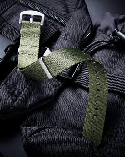 Miniatura 3 de Correas de reloj de repuesto de nailon balístico de alta calidad de NATO G10, con hebilla de acero inoxidable, para hombres y mujeres, 0.709