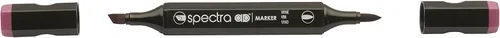 Miniatura 20 de AD Marker Chartpak Spectra, Tri-Nib y cepillo de doble punta, rojo ladrillo, 1 cada uno (S033AD)