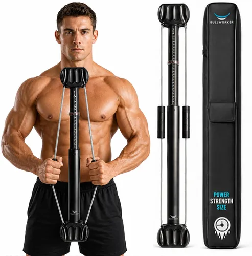 Bullworker - Bow Classic - Ejercitador isométrico y equipo para ejercicios en el hogar, incluye estuche portátil