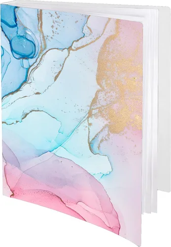 Carpeta con fundas de plástico con fundas de plástico, 30 libros de presentación de bolsillo de 8.5 x 11 pulgadas, 60 páginas, carpeta de cartera