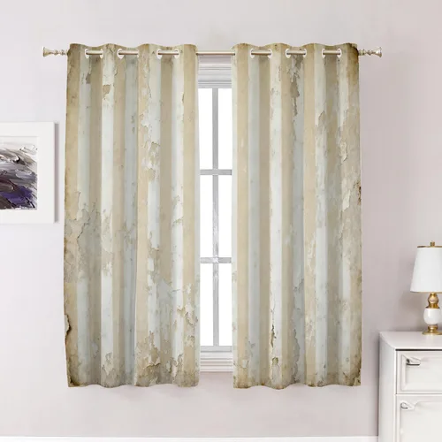 Miniatura 65 de Cortinas opacas de poliéster multicapa para cafetería, con diseño de diamantes, 2 unidades, 26 x 24 pulgadas