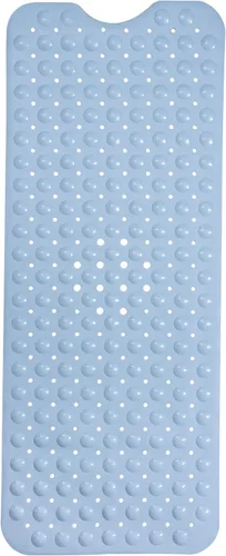 ENKOSI Tapete de baño antideslizante, extra largo de 40 x 16 pulgadas, tapete antideslizante grande para bañera y ducha con ventosas y agujeros de