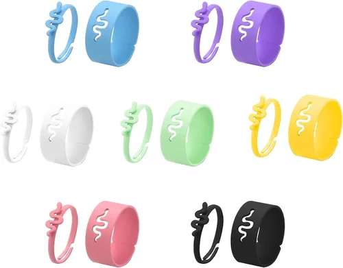 TikTok - Anillo de serpiente con diseño de rompecabezas diseño de serpiente ajustable rosa promesa abierta anillos de compromiso para mujeres y niñas