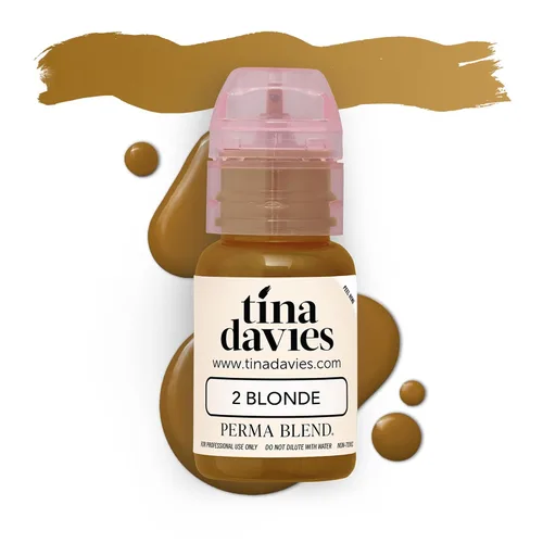 Tina Davies Professional X Perma Blend Pigmento para cejas – Maquillaje permanente para cejas – Los colores curan fieles al tono – Alta retención –