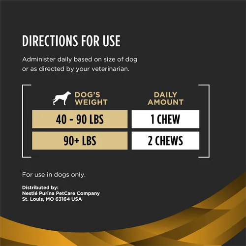 Miniatura 6 de Purina Pro Plan Suplemento veterinario para el cuidado de las articulaciones de perros de raza grande con glucosamina, condroitina y colágeno