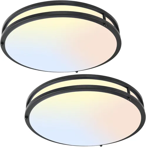 Miniatura 11 de Lámparas de techo LED de 36 W y 12 pulgadas, lámparas de montaje empotrado, 5CCT 2700K 3000K 4000K 5000K 6500K, luz cercana al techo para cocina