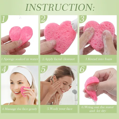 Miniatura 5 de Sieral 120 esponjas faciales comprimidas para mujeres con contenedor, almohadillas desechables para lavar la cara, exfoliar, esteticista, blanco