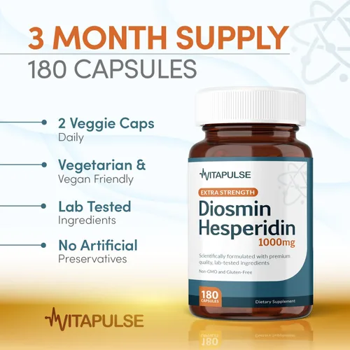 Miniatura 5 de Hesperidin Plus 1000mg por porción (180 cápsulas vegetarianas) - Suministro para 90 días
