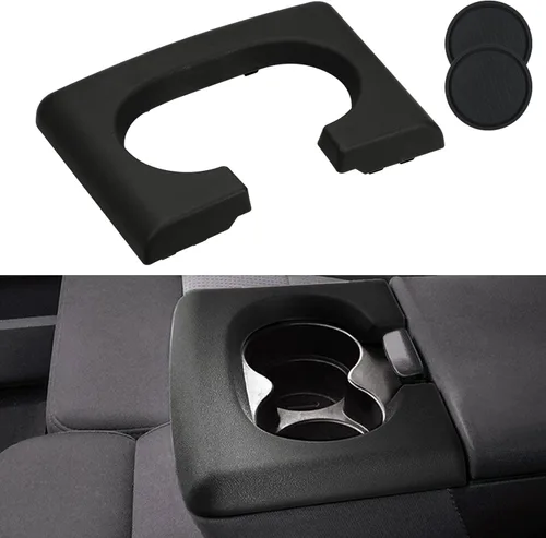 Almohadilla de Repuesto para Portavasos de Consola Central Negro Compatible con Ford F150 2004-2014 Almohadilla para Portavasos de Consola Central
