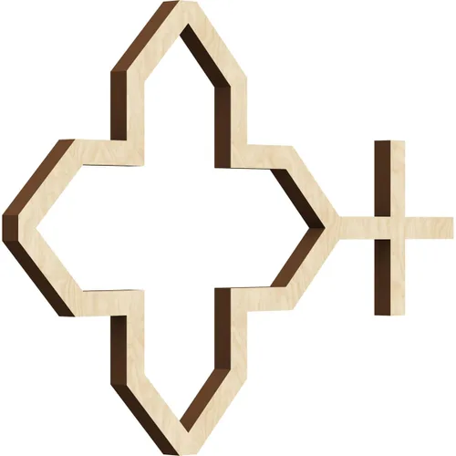 Miniatura 13 de Laird Paneles decorativos de pared de madera con calado, extra pequeños, 13/8 pulgadas de ancho x 7 3/8 pulgadas de alto x 3/8 pulgadas de alto