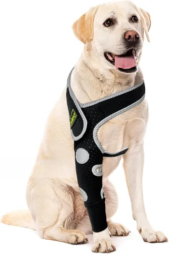 Miniatura 14 de Codera para perro y pierna delantera para perro para dejar de lamer, protector de codo de perro y coderas de higroma para perros, mangas