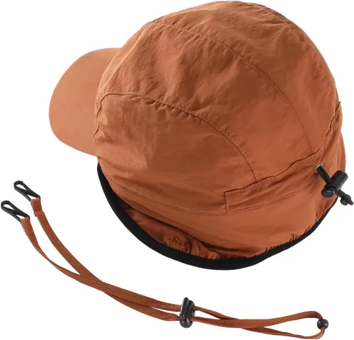 Miniatura 7 de Home Prefer Gorros de invierno impermeables para hombre, gorra de béisbol con forro polar cálido