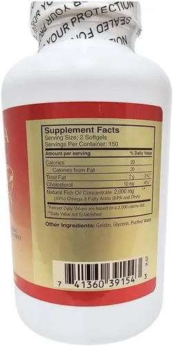 Miniatura 3 de Aceite de pescado Omega 3 de Alaska Deep Sea 1000mg Suplementos de aceite de pescado Omega 3 con EPA y DHA capturado en la naturaleza