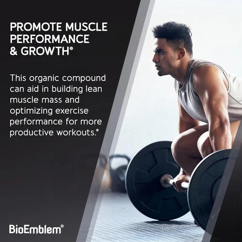 Miniatura 3 de BioEmblem Monohidrato de creatina en polvo, creatina micronizada sin sabor se mezcla fácilmente, fuerza muscular, recuperación de entrenamiento