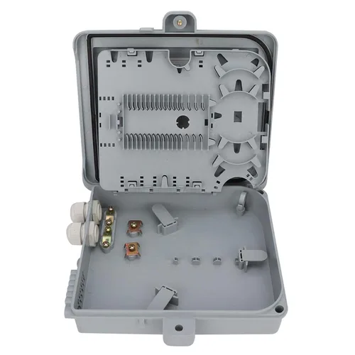Miniatura 8 de Caja terminal óptica de la fibra IP65 12 recinto de distribución de la fibra óptica de la base FTTH 9,84 x 8,66 x 2,56inch