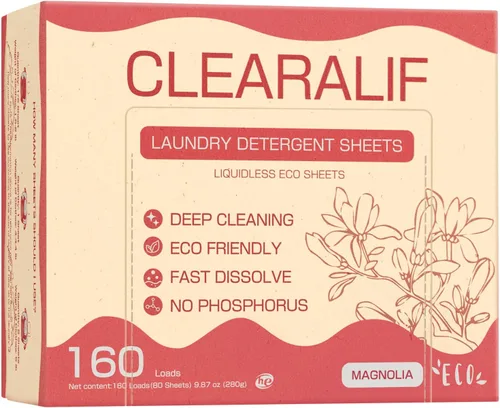 Miniatura 9 de CLEARALIF Hojas de detergente para ropa, lavanda, hasta 480 cargas, ideal para viajes, apartamentos, dormitorios, tiras de detergente para ropa