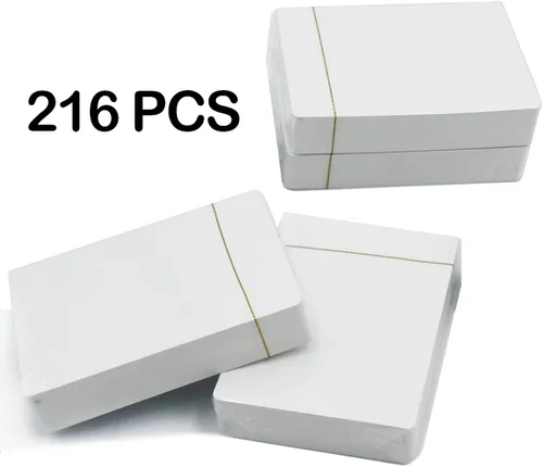 Miniatura 2 de Yuanhe Naipes en blanco para escribir en tamaño de póquer 216PCS tarjetas flash imprimibles para juegos de bricolaje