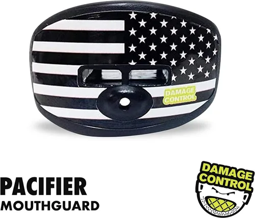 Miniatura 3 de DAMAGE CONTROL Protector Bucal Pacifier – Protector bucal de fútbol americano con correa para casco, protege los dientes, la mandíbula y la boca
