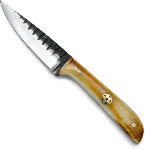 Miniatura 4 de Cuchillo de despellejado Titan International Knives TC-30 de acero Carbono 1080 Cuchillo de utilidad hecho a mano EDC Hoja fija