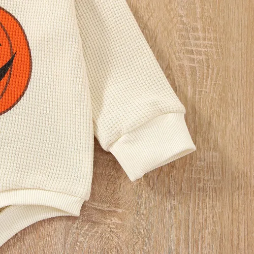 Miniatura 5 de Sudadera de cuello redondo para bebé, niña, niño, manga larga, mameluco de gran tamaño, suéter Bodyusuit
