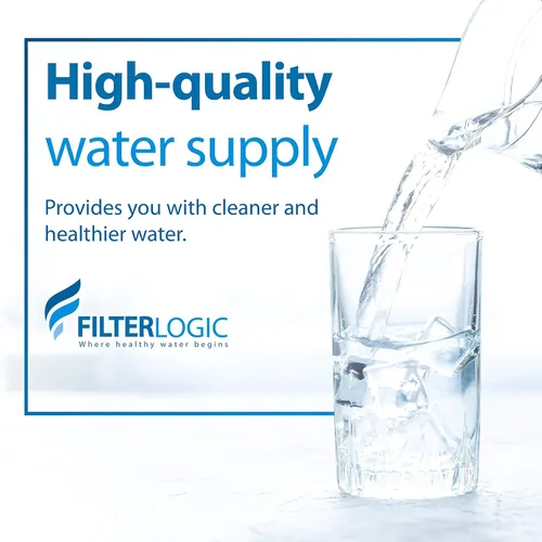 Miniatura 7 de Filterlogic FXHTC, filtro de agua para toda la casa, repuesto para GE® FXHTC, GXWH40L, Culligan® RFC-BBSA, W10-BC, filtros de carbono, 5 micras
