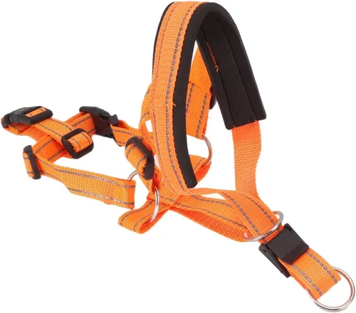 Miniatura 5 de TOPINCN Collar para la cabeza, cabestro de cabeza de perro con correa de seguridad, material de nailon con hebilla de metal, arnés para la cabeza