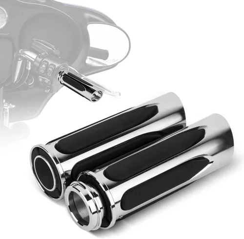 PSLER Control electrónico del acelerador de 0.984 in, 1 pulgada, empuñaduras de manillar suaves al tacto para Touring Street Glide, Electra Glide,