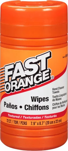 Miniatura 10 de Toallas de Limpieza de Alta Resistencia Fast Orange Eliminan Grasa Dura, Mugre, Pintura, Resinas, Pegamento y Más, para Manos, Herramientas