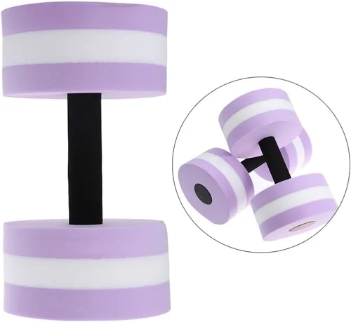 Miniatura 6 de DOITOOL Juego de 2 mancuernas de ejercicio acuático para aeróbicos acuáticos, mancuernas de espuma ligera, resistencia a la piscina