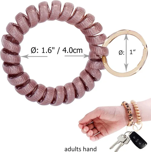 Miniatura 2 de BIHRTC Llavero Brazalete Elástico Pulsera de Muñeca
