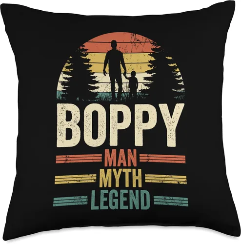 Miniatura 4 de Boppy Grandad Father's Day Apparel Grandad Grandfather Boppy Man Myth Legend - Almohada para el día del padre, 16 x 16 pulgadas, multicolor