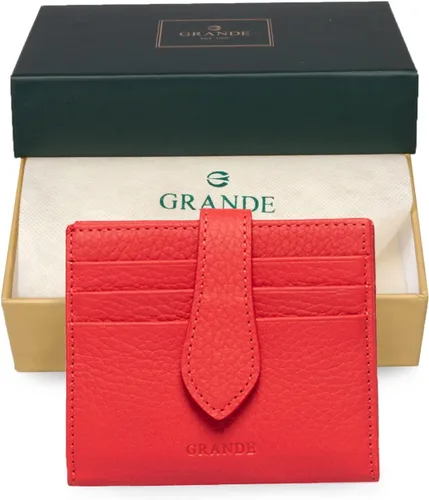Miniatura 86 de Grande -3803 Cartera unisex, Azul (Iced Blue), Cartera delgada de cuero con cierre a presión pequeño
