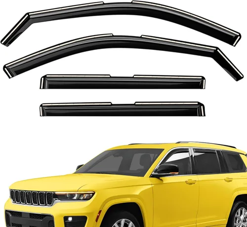 Miniatura 21 de Deflectores de ventana extra duraderos en el canal, protectores de lluvia aptos para Lexus GX 2010-2023, viseras solares, ventilación de viento