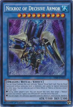 YU-GI-OH! - Nekroz de Armadura Decisiva (THSF-EN019) - Las Fuerzas Secretas - Edición ilimitada - Secret Rare