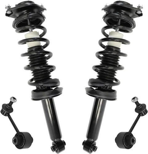 Miniatura 53 de Detroit Axle - Kit de puntales delanteros 2WD para Ford F-150 2005-2008 Lincoln Mark LT 2005-2008, 2 puntales con muelle helicoidal, 2 enlaces