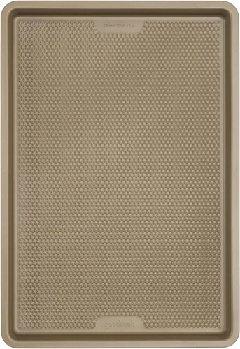 GoodCook BestBake - Bandeja para galletas antiadherente de acero al carbono texturizado de 10" x 15", bandeja mediana para hornear, utensilios de