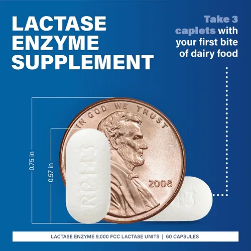 Miniatura 2 de MAJOR Original Dairy Aid - Suplemento de enzima lactasa - 60 cápsulas (paquete de 1)