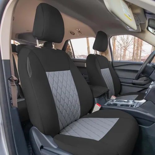 Miniatura 3 de FH Group Fundas de asiento de automóvil de ajuste personalizado hechas específicamente para la base Ford Explorer 2020-2024, fundas de asiento