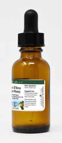 Miniatura 2 de PAU D'Arco (Ipe Roxo) - Extracto líquido de glicerita (1:5) - Sabor a vainilla (1 fl oz, ZIN: 428229)