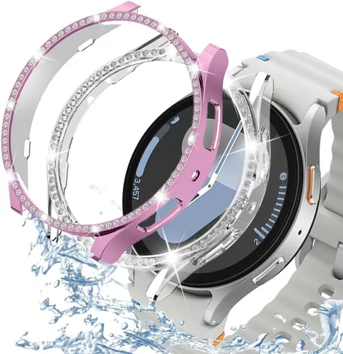 Miniatura 115 de DEALELE Paquete de 1 + 3 fundas y protector de pantalla compatible con Samsung Galaxy Watch FE / 5/4 de 1.575 pulgadas, funda protectora