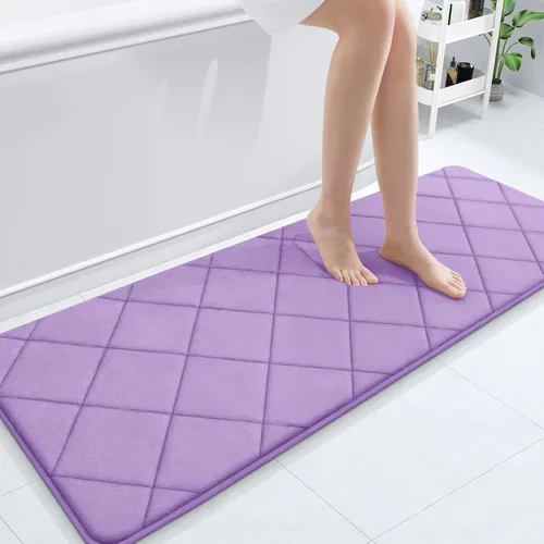 Miniatura 171 de OLANLY Tapete de baño de espuma viscoelástica de 24 x 16 pulgadas, ultra suave y absorbente, lavable a máquina, cómodo tapete de baño para suelo