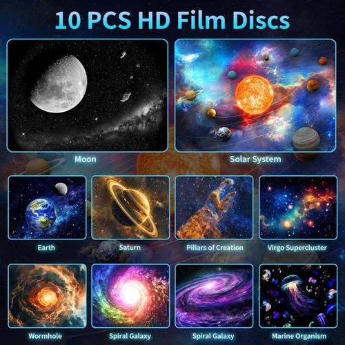Miniatura 2 de Proyector de galaxia [ruido blanco] con máquina de sonido, 28 sonidos relajantes, función de memoria, temporizador para dormir, luz de estrellas