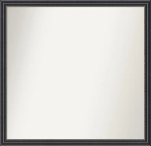 Miniatura 133 de Amanti Art Espejo de baño negro para sobre fregadero, 22 x 22 pulgadas, espejo de tocador cuadrado estrecho negro Avon, marco de madera casual