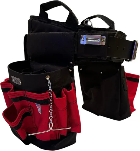 Miniatura 7 de BOULDER BAG Cinturón de herramientas Ultimate MAX Combo para electricista con soporte trasero cómodo, hebilla de cinturón de cuero, cinturón