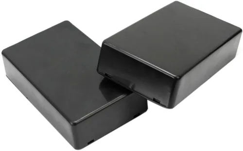 Miniatura 2 de 5 cajas de conexiones de plástico impermeable negro para proyectos eléctricos, 3.94 x 2.36 x 0.98 pulgadas (3.937 x 2.362 x 0.984 in).