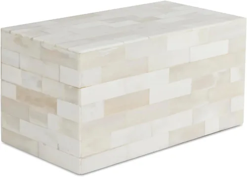 Miniatura 33 de Handicrafts Home Caja de almacenamiento decorativa con tapa – 10 x 4.5 x 2.5 pulgadas Organizador de decoración moderna para el hogar, caja