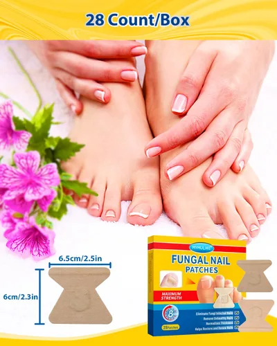 Miniatura 8 de MYMULIKE Parches de reparación de uñas extra fuertes, 28 unidades, reparación de uñas para uñas dañadas, parches de renovación de uñas nocturnas