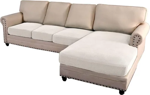 Miniatura 40 de ADPON Fundas de sofá modular, funda de cojín para sofá o sillón en forma de L, funda separada para sofá seccional izquierdo o derecho (1 diván, gris)