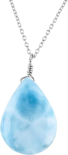 Miniatura 10 de OdrillionGems Collar con colgante de gotas de piedras preciosas naturales, plata de ley 925, hecho a mano, cristales curativos de chakras, piedra